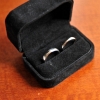 Wedding Rings - Close-Up shot in Black Box