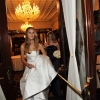 Bride Exiting Theater Lobby heading to Times Square